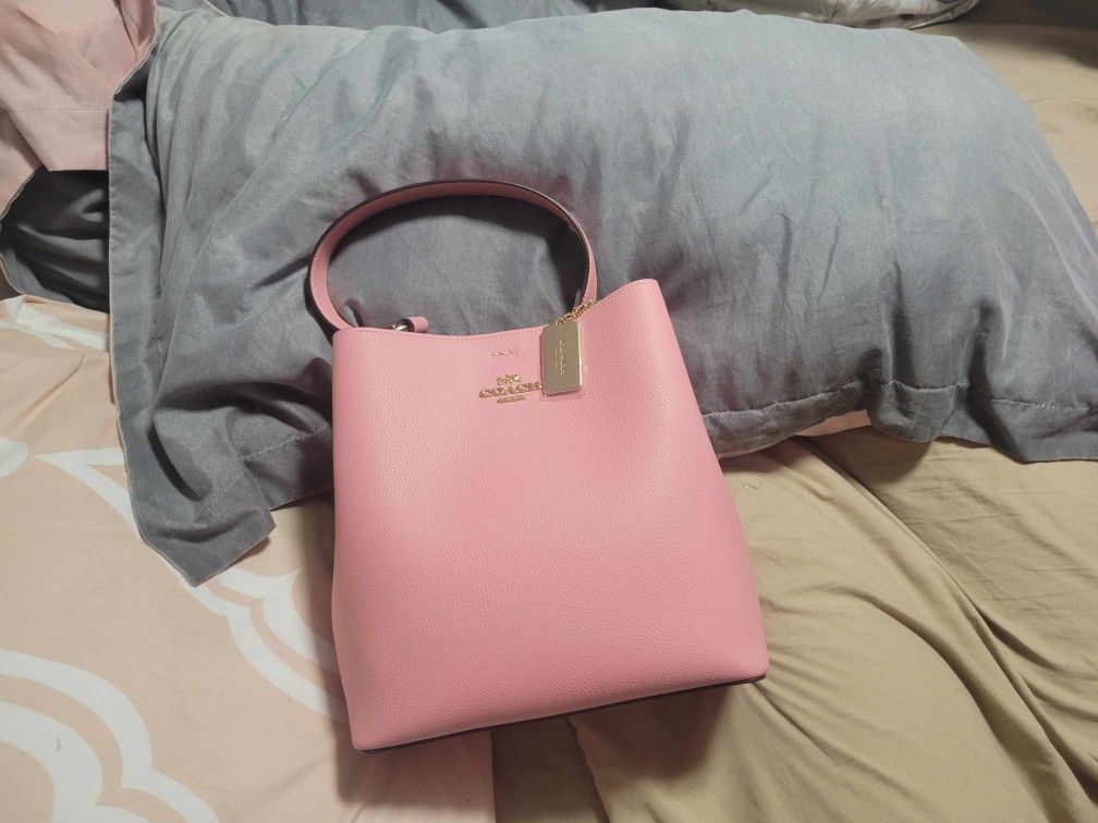 Pink Coach Bucket Purse