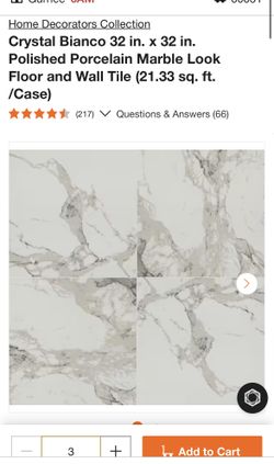 Marble Porcelain Tile 533 sqft