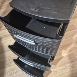 Sterilite 3-Drawer Storage Unit Dark Brown Woven