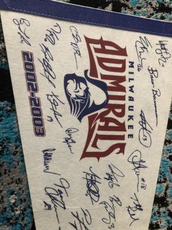 Milwaukee Admirals Sponsor Pennant 2002-2003 
