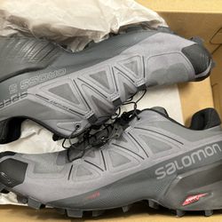 Salomon Mens Speedcross 5 410429 Gray Hiking Shoes Sneakers Size USA 11