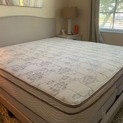 New King Mattress And Box Springs Bed Frame Is Not Included 