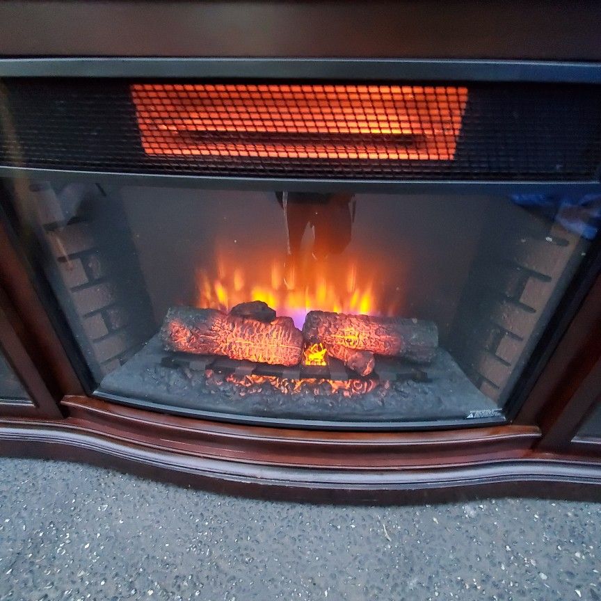 2 Beautiful Solid Wood Large Fireplace For Sale . Only $390 Each. Works Perfectly