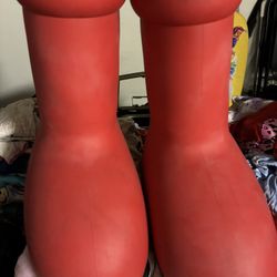 Big Red Shoes Size 12-13 Wore Twice Selling Cheap 