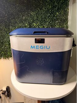 Megiu Car Refrigerator Portable Car Fridge 12V Refrigerator 23 Qt (22 Liter) Freezer