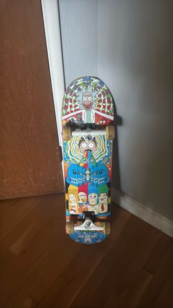Primitive x Rick & Morty Collage Deck w/ Pickle Rick Griptape