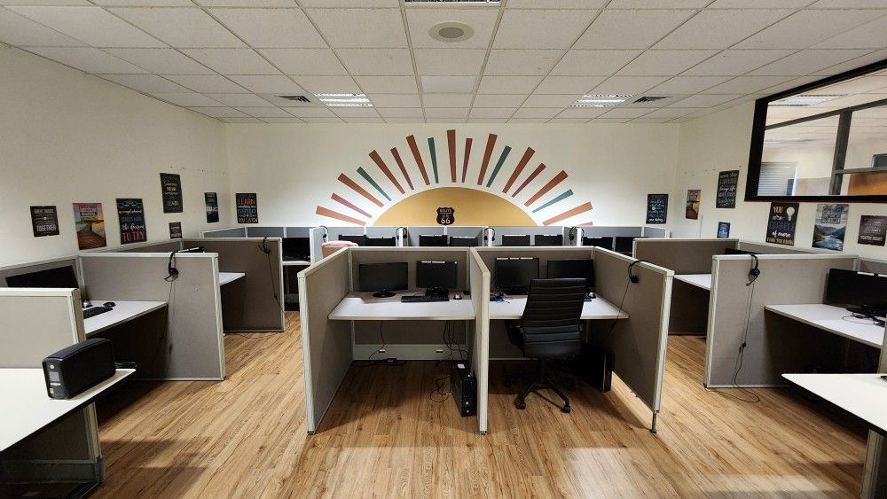 Office Full Of Furniture And Equipment