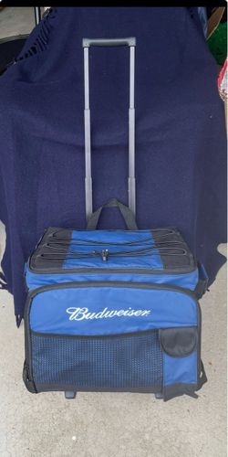 New Rolling Cooler Bag with Budweiser Logo - Only 4 Left
