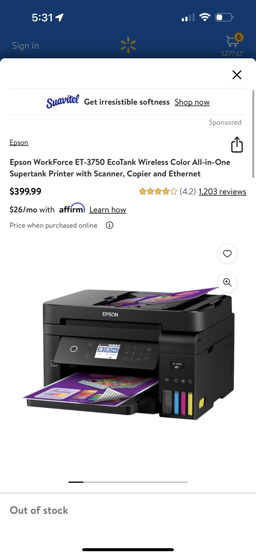 Epson Printer ET-3750