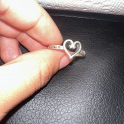 "Forever and Always" Heart Ring
