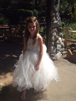 Designer bridesmaid/flower girl dress