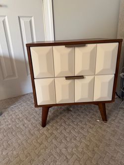 Solid Wood Nightstand  Set of 2