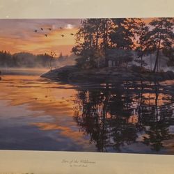 Limited Edition Art Print "LURE OF THE WILDNERNESS"  Darrell Bush Signed Numbered  60/125