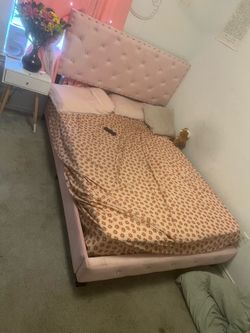 Full-size bed and frame and headboard