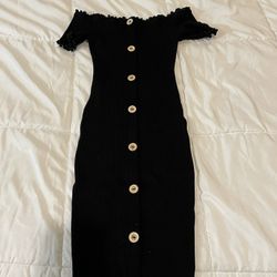 Black Off Shoulder Dress