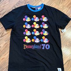 Disneyland 70th Mickey Shirt Size Medium NWT