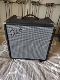 Fender Amp, Rumble 25, Silver Grille Cloth 8" speaker