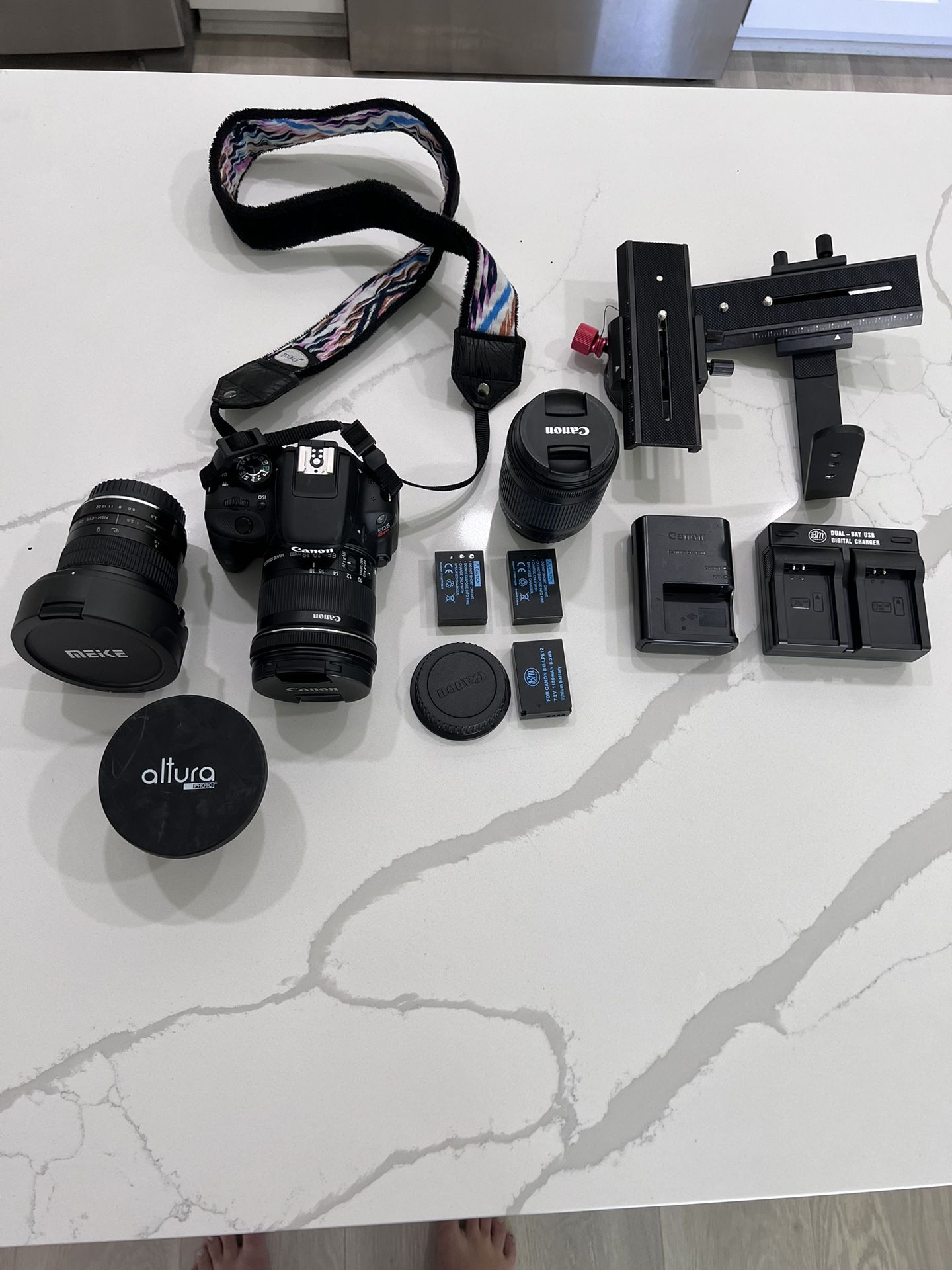 Canon Rebel SL1 With Equipment