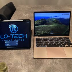 iPad  Pro 12.9 (4th Gen) 2020 Model M12 Processor/ Mac Book Air 13” 