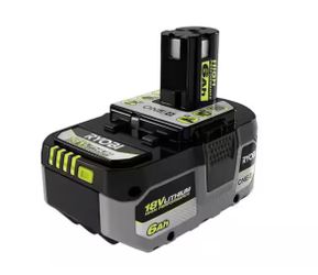 RYOBI ONE+ 18V 6.0 Ah Lithium-Ion HIGH PERFORMANCE Battery @Ry-867