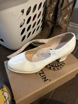 White Folklorico Shoes