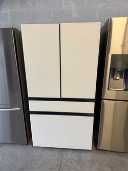 36” Bespoke SAMSUNG GLASS REFRIGERATOR FRDIGE HELADERA NEVERA GOOD CONDITION WORKING PROPERLY WARRANTY  DELIVERY