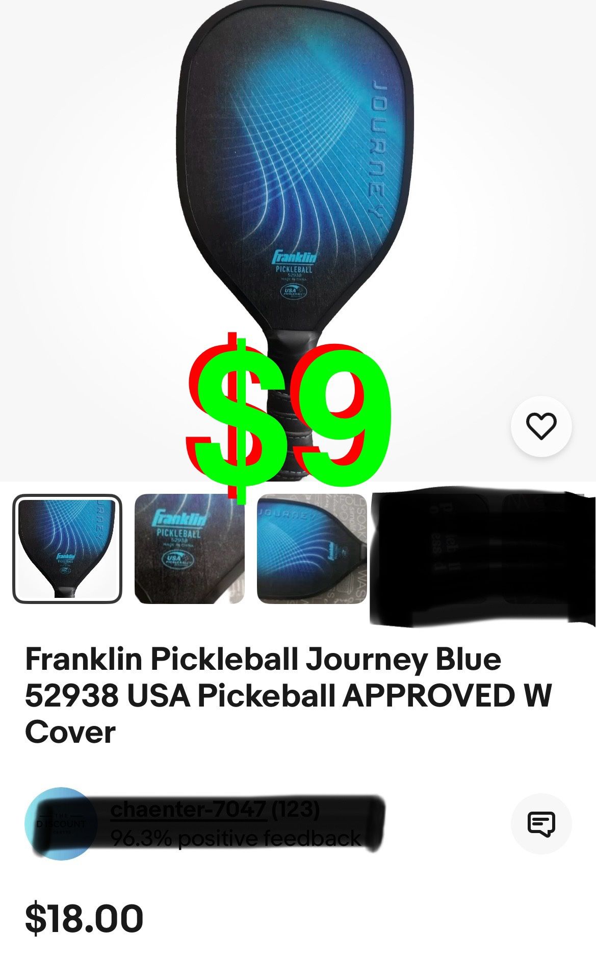 Franklin - Pickleball Journey Blue 52938 USA Pickeball APPROVED