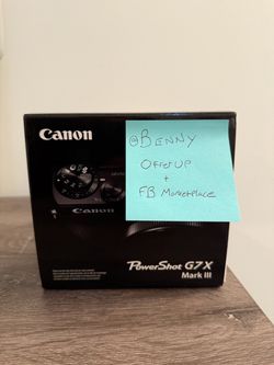Canon G7X Mark III - Black - Brand New