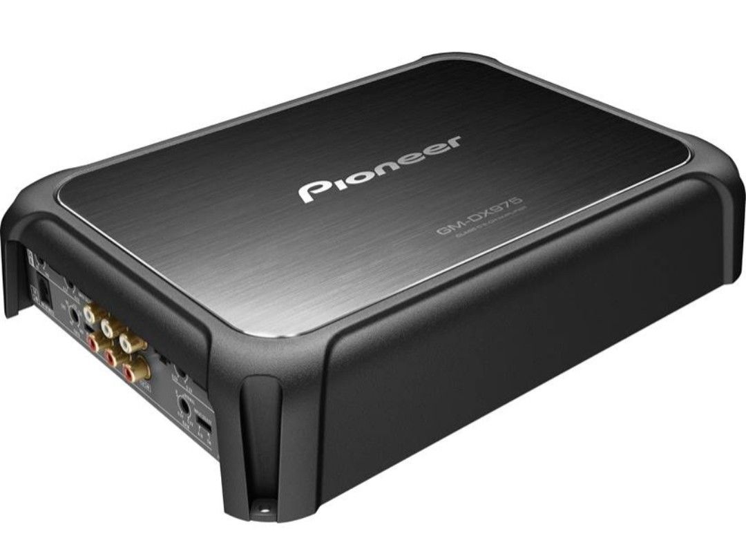 Pioneer GM-DX975
5-channel car amplifier — 75 watts RMS x 4 at 4 ohms + 600 watts RMS x 1 at 2 ohms