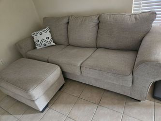 Couch and ottoman