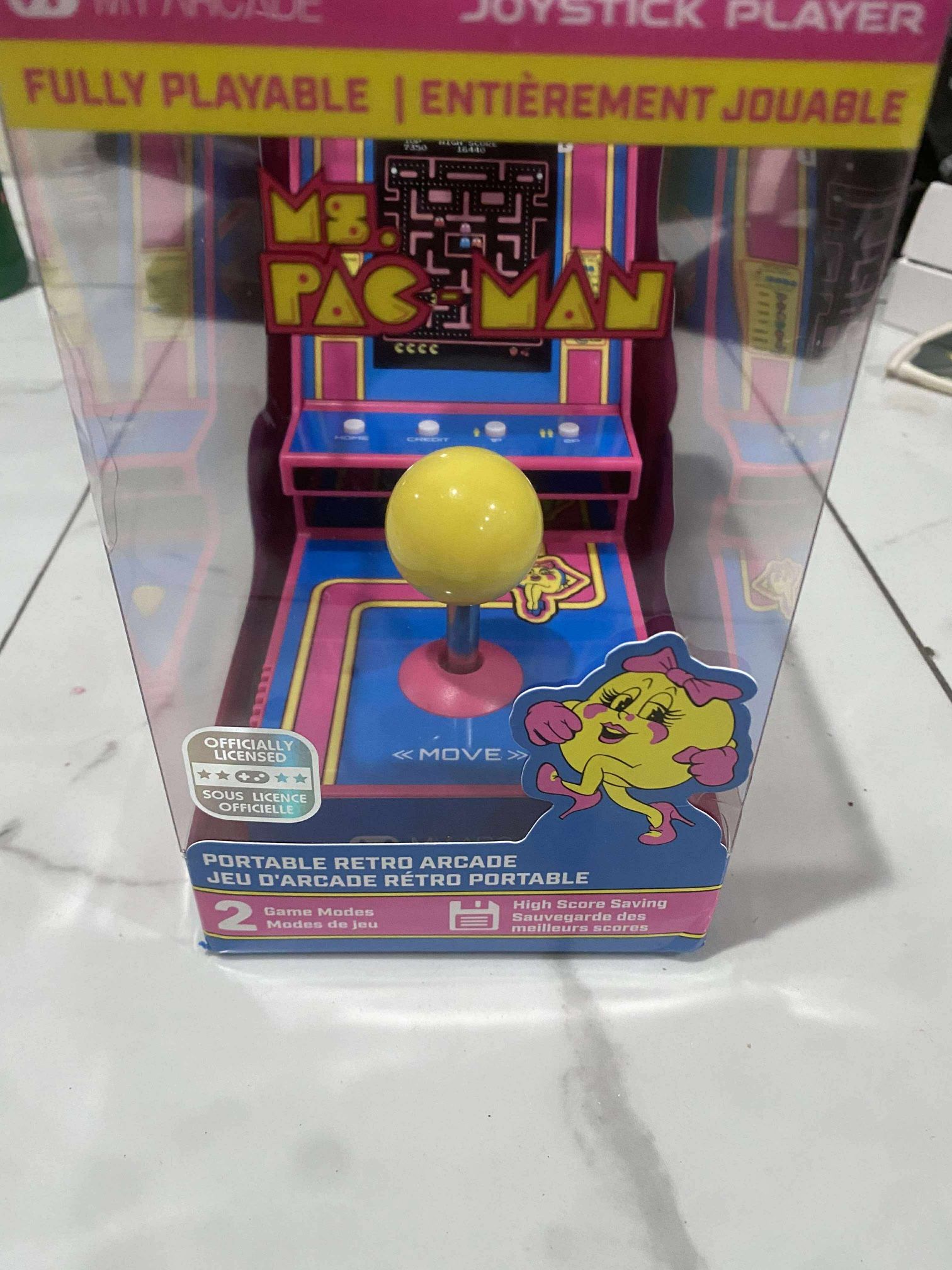 My Arcade Ms. Pac-Man Joystick Player Official Mini Portable Video Game