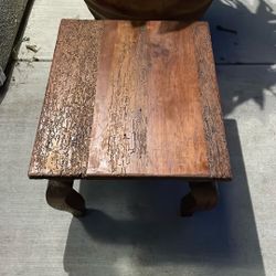 Awesome, Unique Worm, Wood, Vintage, Small Coffee Table.
