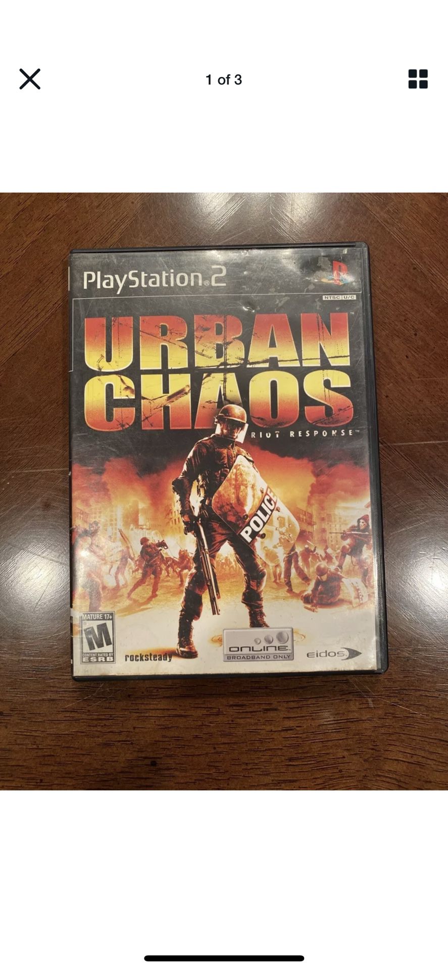 Urban Chaos: Riot Response (Sony PlayStation 2, 2006) COMPLETE W/ MANUAL