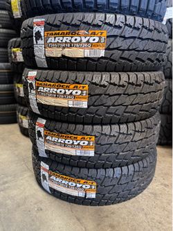 285/75r18 Arroyo ALL TERRAIN 4 New Tires Including Installation and balance