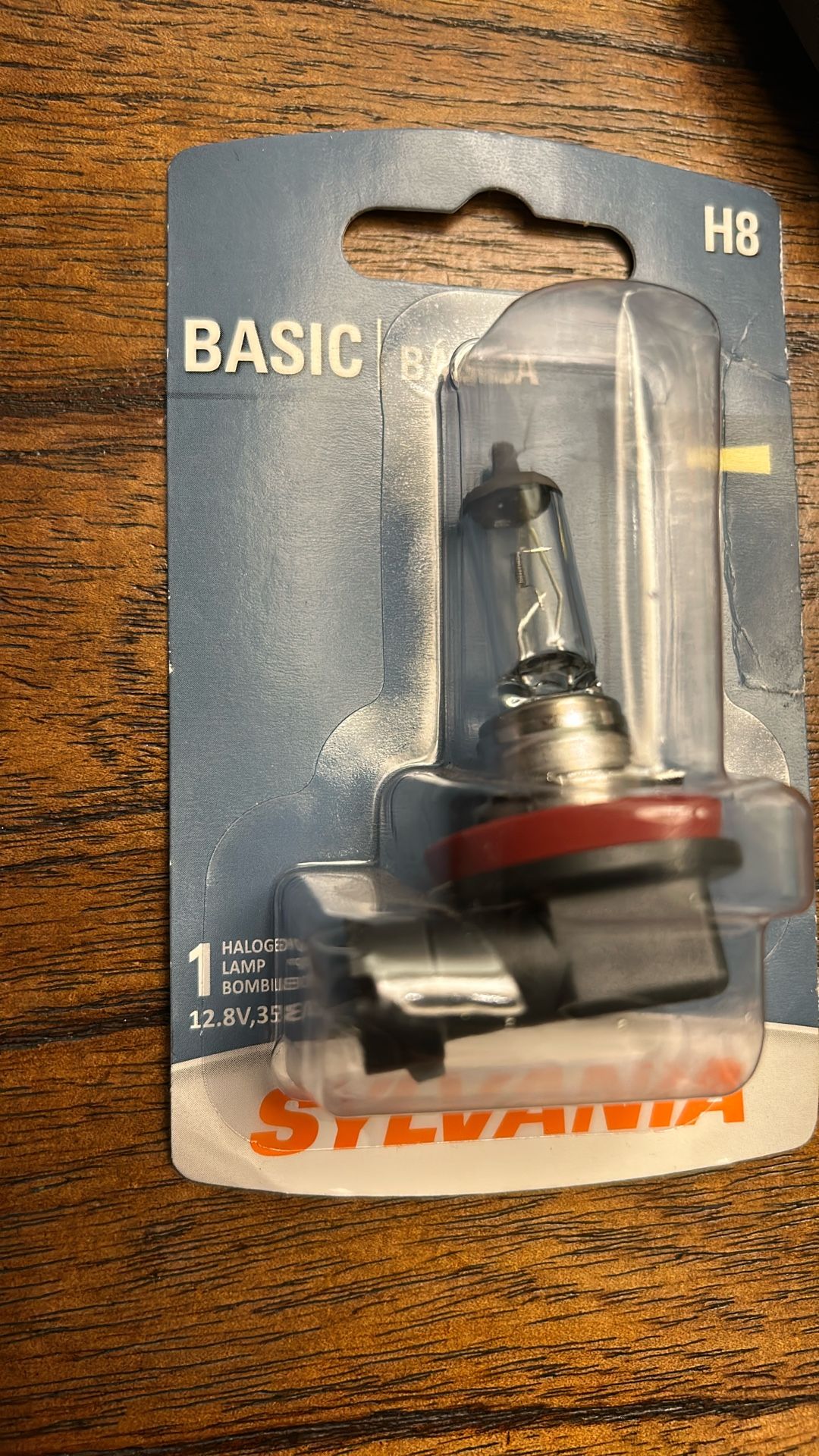Sylvania H8 Basic Halogen Headlight Bulb.