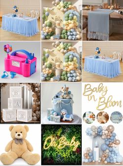 12 Piece Baby Shower Balloon Party  Decoration Lot decoraciones Fiesta