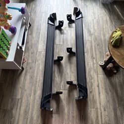 96-02 TOYOTA 4Runner BLACK Driver & Passenger Sides OEM Running Board Side Steps