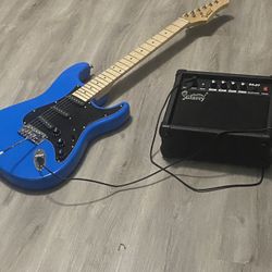 Electric guitar and amplifier 