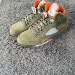 Air Jordan Retro 5s Olive 