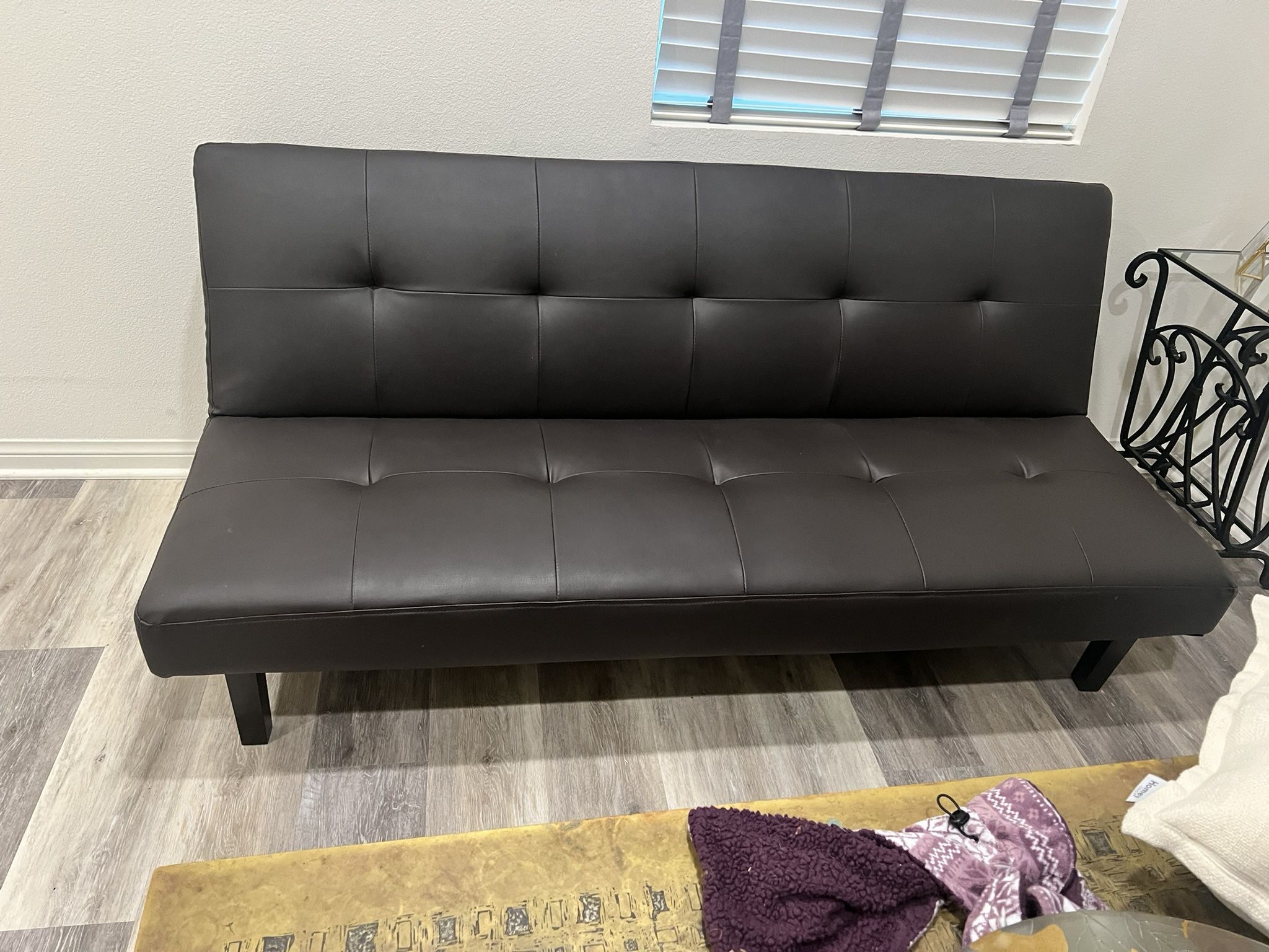Wayfair Faux Leather Convertible Sofa