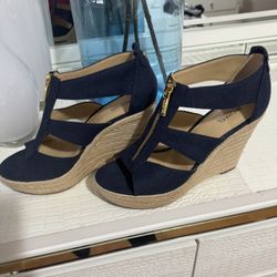 Michael Kors Espadrille Wedges, Size 7.5 , Used Once Perfect Conditions 