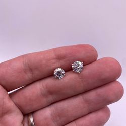 White Gold Diamond Earrings