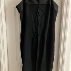 Black cocktail dress strapless