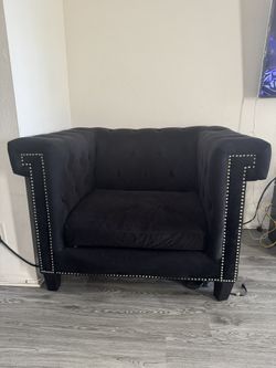 black sofa