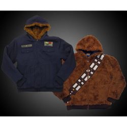 Rare Reversible Chewbacca/Han Solo Hoodie