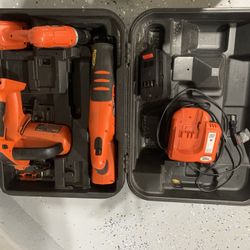 Black And Decker Tool  Box Saw Drill Reciprocating 3 Pk 