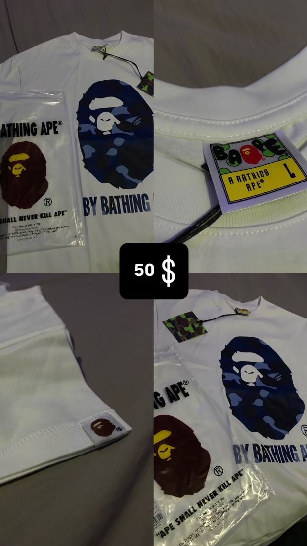 Blue Bape Shirt Large 