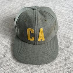 Iron & Resin Best Coast CA California Seafoam Green Strapback Wool Blend Hat