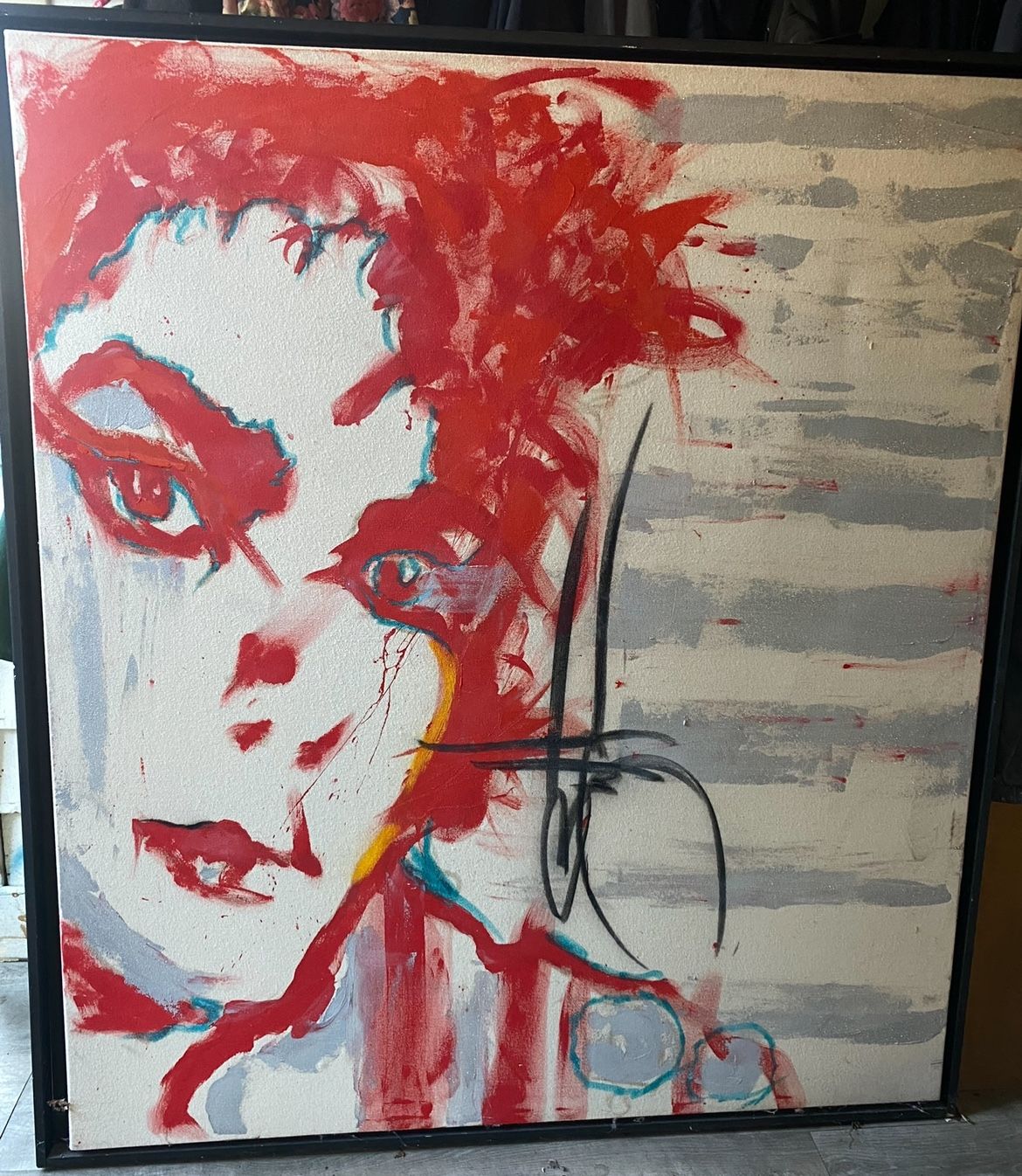 Yvette Laforce “Live” Michael Jackson Painting