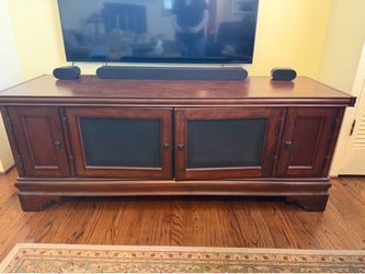 Traditional Dark Wood Media Console